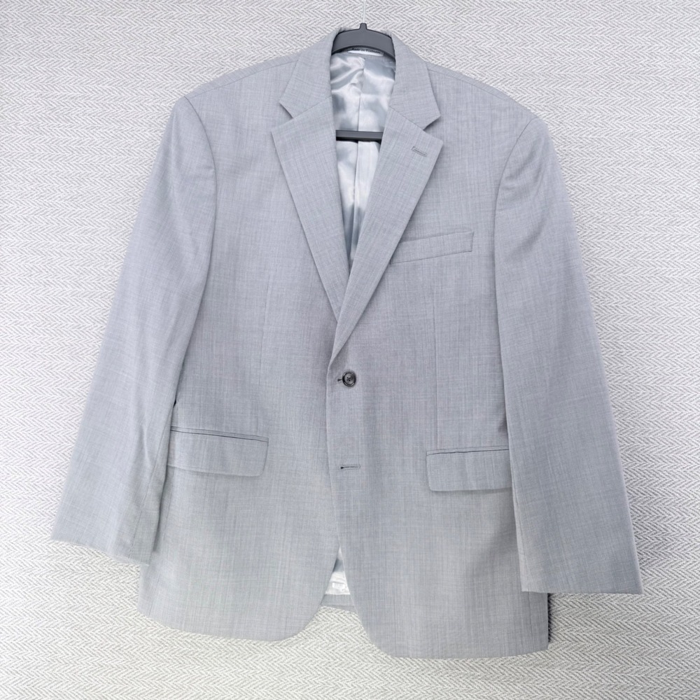 Lauren Ralph Lauren Blazer 40S Gray Wool Sport Coat Business Formal Jacket